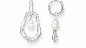 Thomas Sabo - Fluid Statement Fresh Water Pearl Earrings