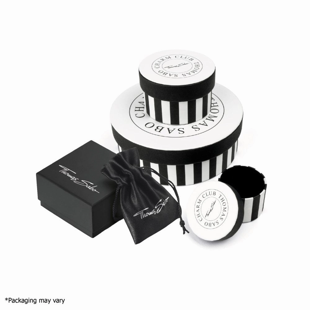 Thomas Sabo Black Sterling Silver Obsidian Bracelet
