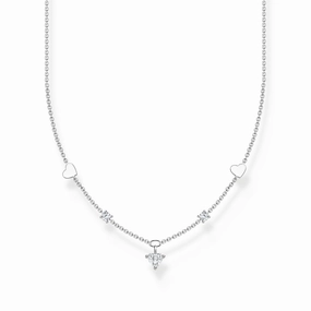 Thomas Sabo Charm Club Sterling Silver Hearts Necklace