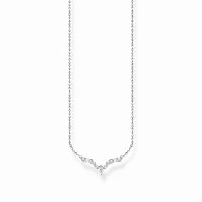 Thomas Sabo Charm Club Sterling Silver Ice Crystals Necklace
