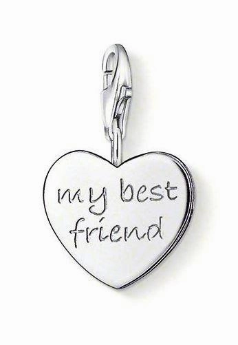 Thomas Sabo Charm Club Sterling Silver My Best Friend Charm