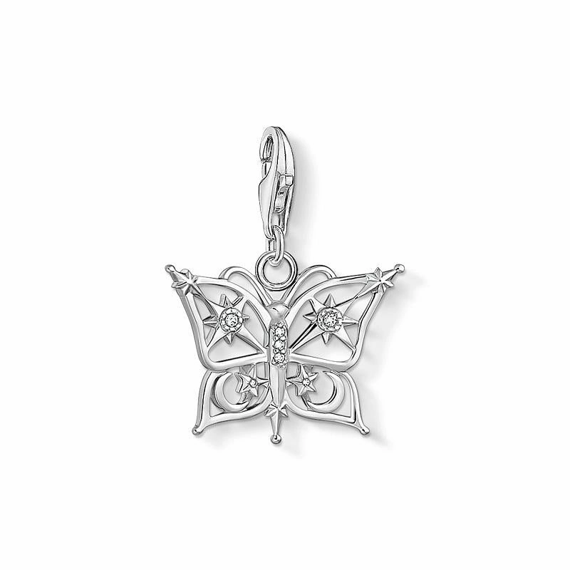 Thomas Sabo Charm Club Sterling Silver Star Moon Butterfly Charm D