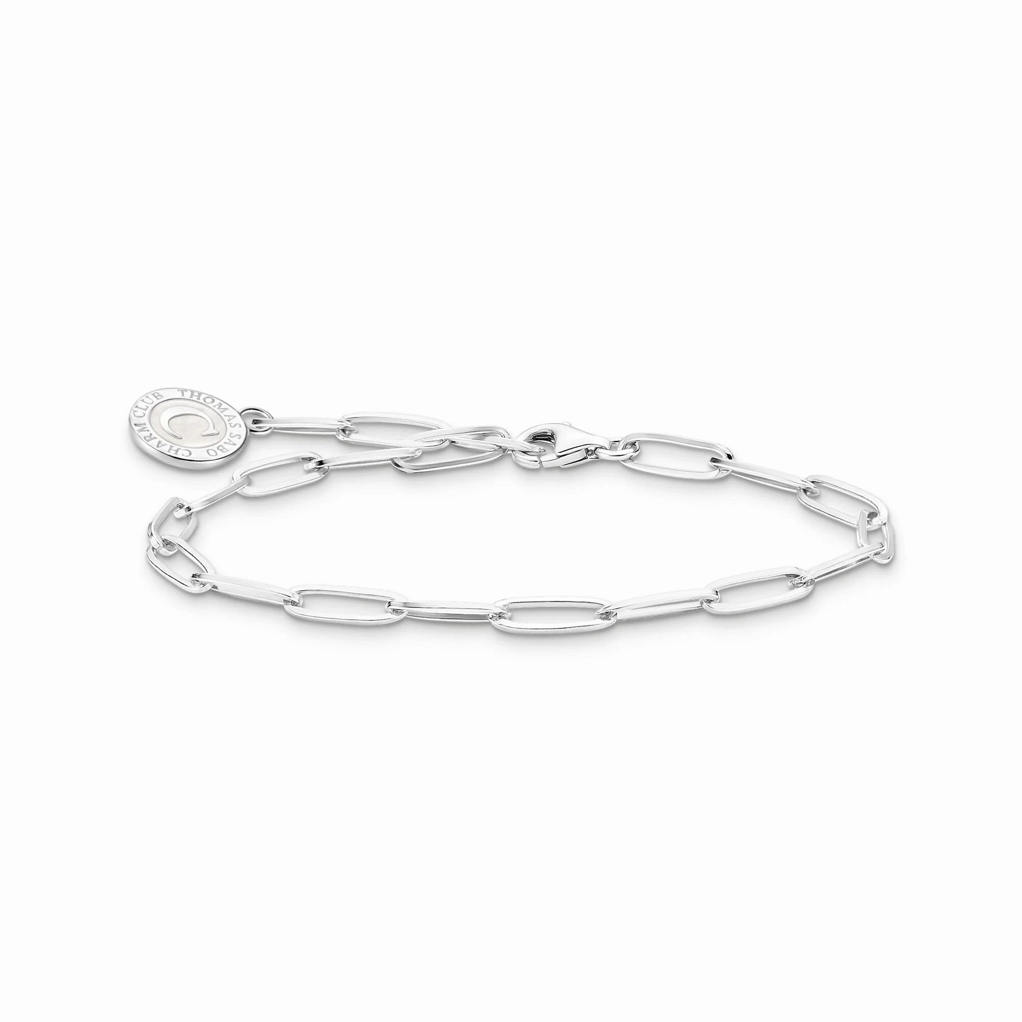 Thomas Sabo CHARMISTA - Silver Long Link Bracelet with Charmista Coin