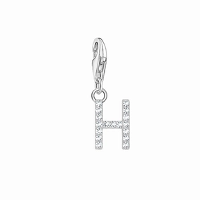Thomas Sabo Charmista Sterling Silver Letter H Charm Pendant