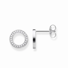 Thomas Sabo Glam & Soul Sterling Silver CZ Large Circles Earrings