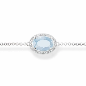 Thomas Sabo Glam And Soul Sterling Silver Blue Bracelet D