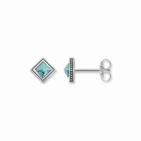 Thomas Sabo Glam And Soul Sterling Silver Turquoise Africa Stud Earrings