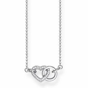 Thomas Sabo Glam And Soul Sterling Silver Zirconia Together Forever Heart Necklace