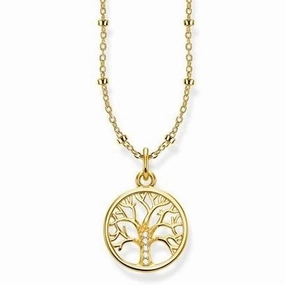 Thomas Sabo Glam And Soul Yellow Gold Tree of Love Necklace