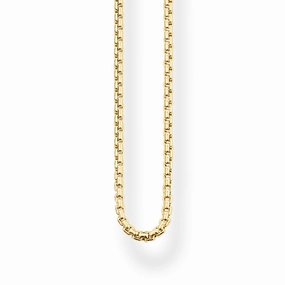 Thomas Sabo Glam And Soul Yellow Gold Venezia Necklace 70cm