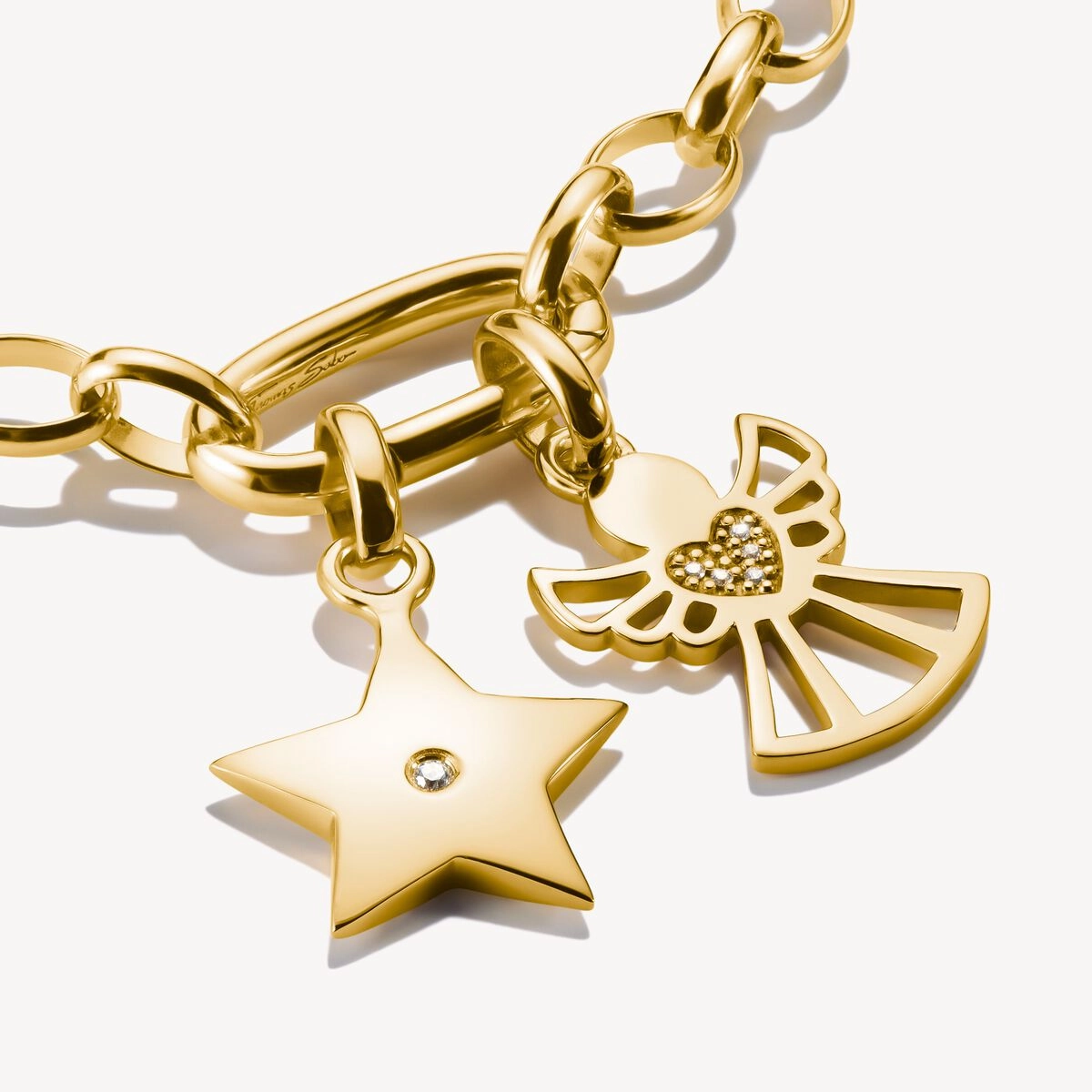 Thomas Sabo Gold Plated Guardian of Love Connect Charm