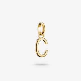 Thomas Sabo Gold Plated Letter C Connect Charm