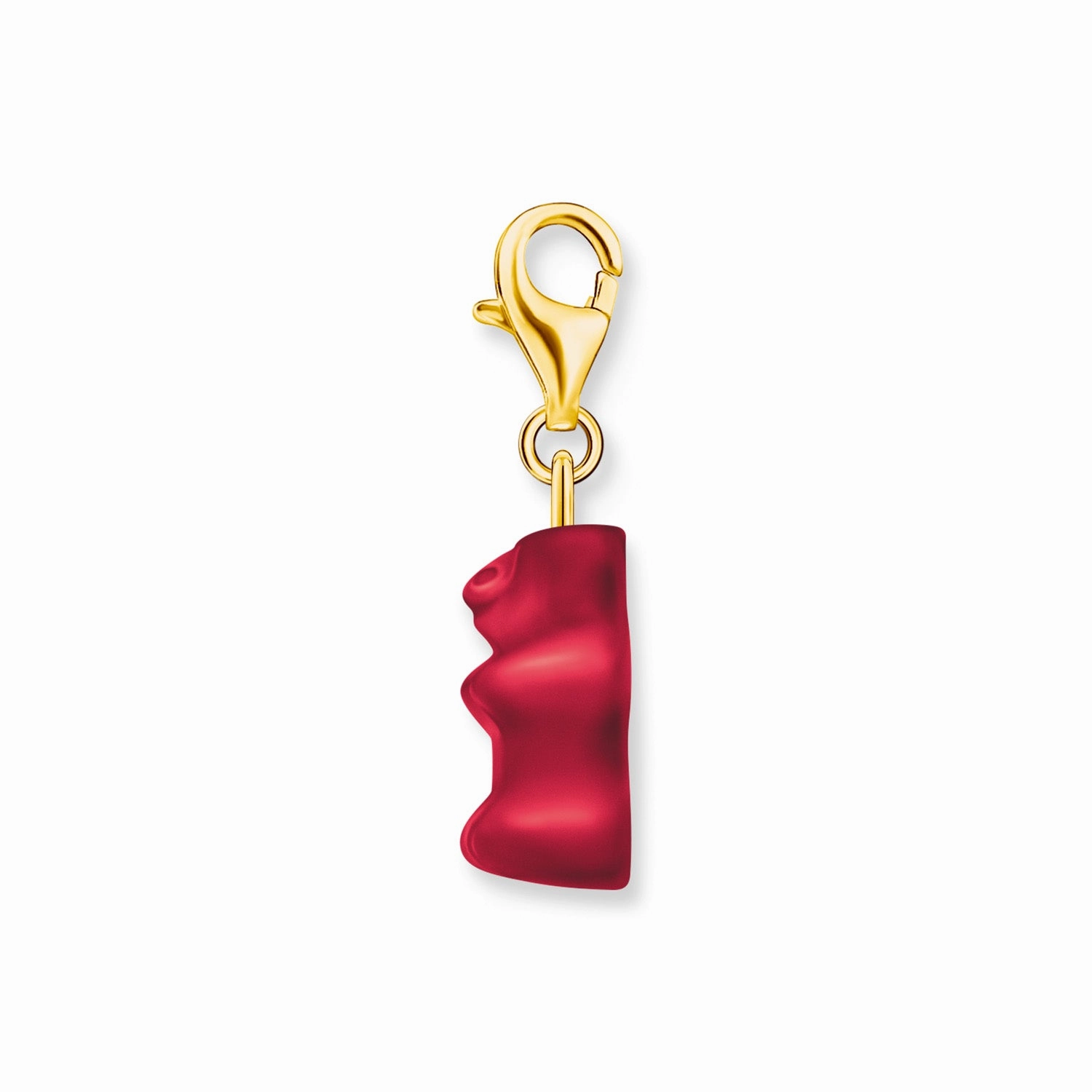 Thomas Sabo Gold Plated Sterling Silver Charm Club Haribo Strawberry Red Bear Charm