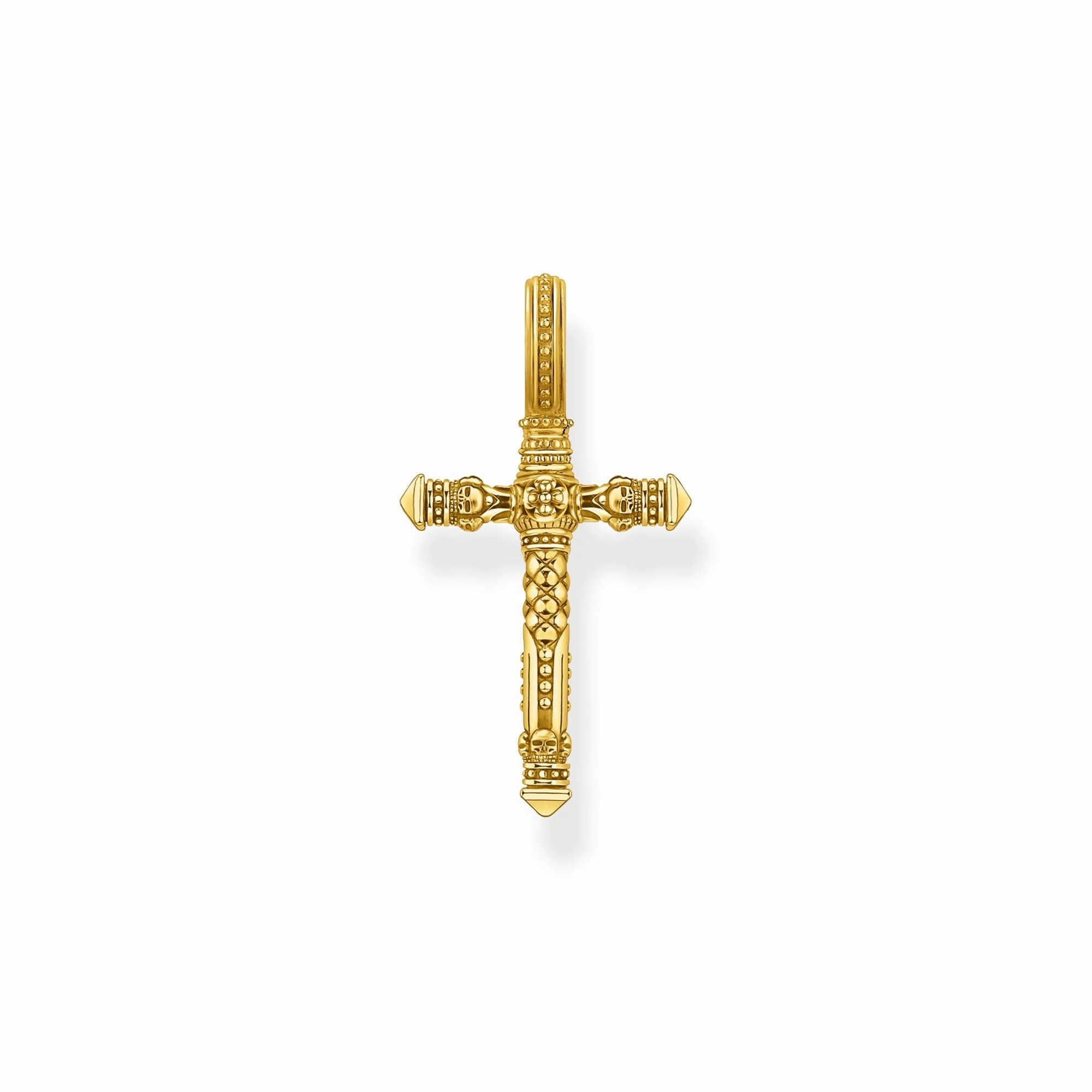 Thomas Sabo Gold Plated Sterling Silver Cross Pendant
