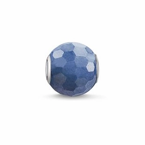 Thomas Sabo Karma Beads Sterling Silver Dumortierite Charm