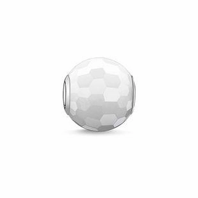 Thomas Sabo Karma Beads Sterling Silver White Jade Charm