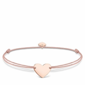 Thomas Sabo Little Secrets Rose Gold Plated Silver Pink Heart Bracelet