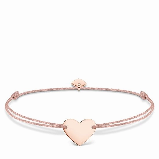 Thomas Sabo Little Secrets Rose Gold Plated Silver Pink Heart Bracelet
