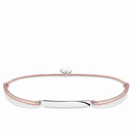 Thomas Sabo Little Secrets Sterling Silver Pink Bar Bracelet