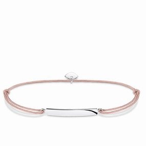 Thomas Sabo Little Secrets Sterling Silver Pink Bar Bracelet