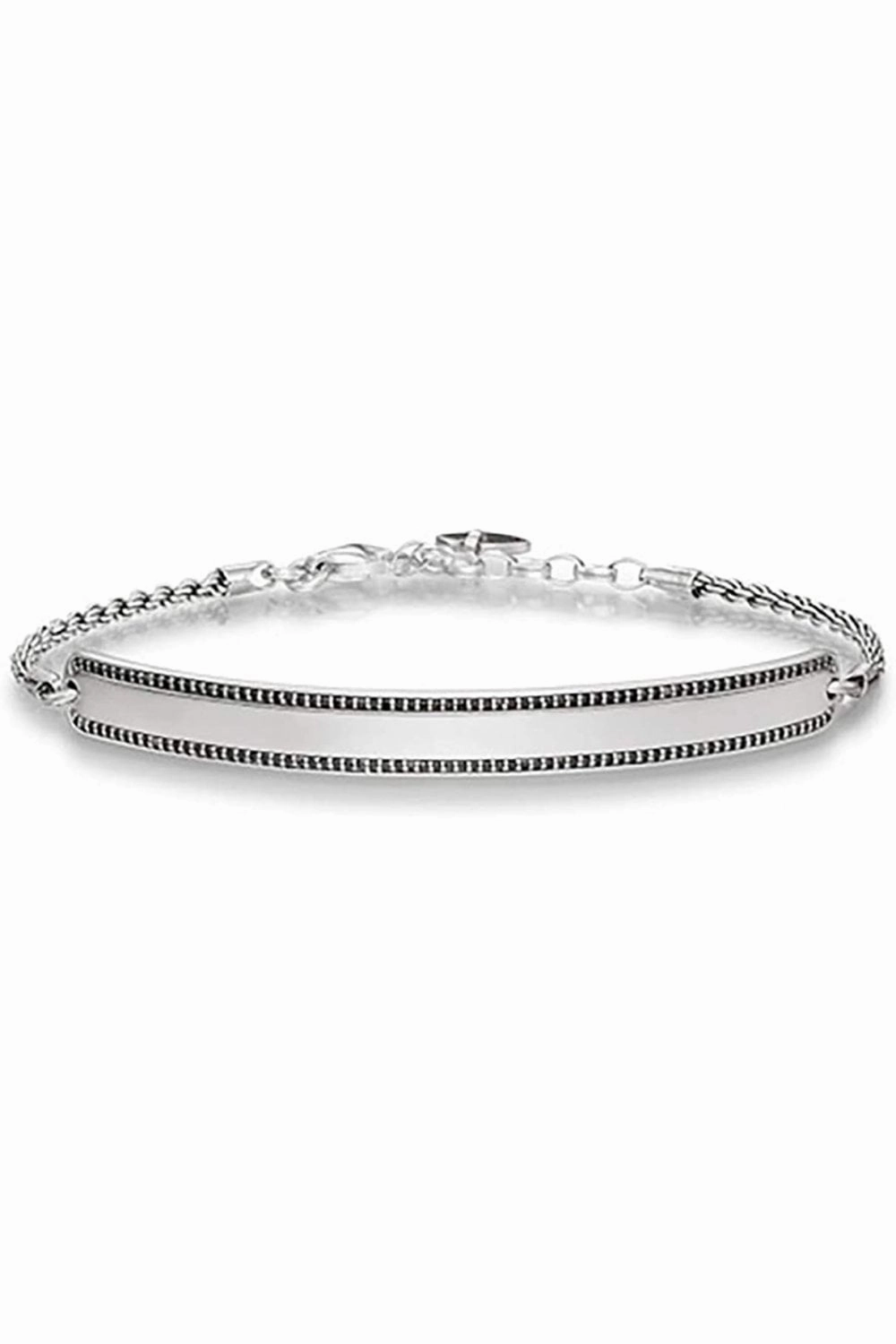 Thomas Sabo Love Bridge Sterling Silver Black Zirconia Bracelet