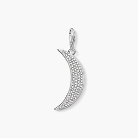 Thomas Sabo Moon Pav Pendant Charm