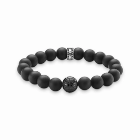Thomas Sabo Rebel At Heart Black Obsidian Bracelet