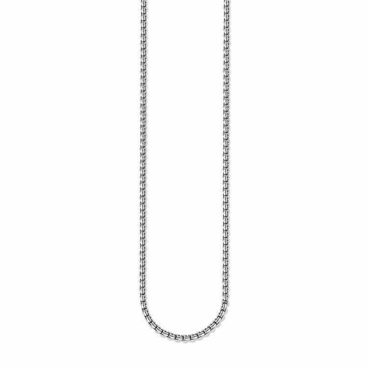 Thomas Sabo Rebel At Heart Oxidised Sterling Silver Venezia Chain