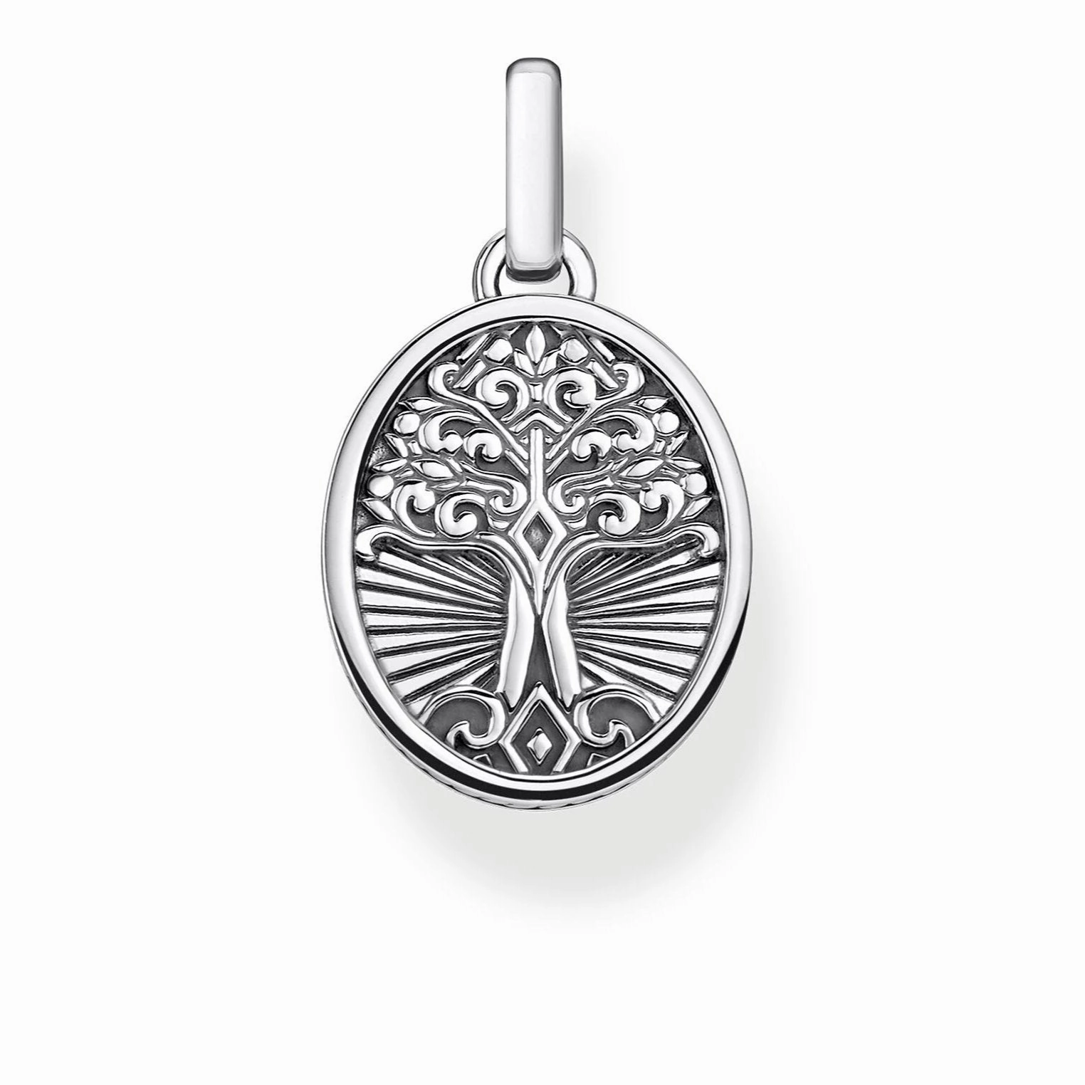 Thomas Sabo Rebel at Heart Sterling Silver Tree of Love Oxidised Pendant