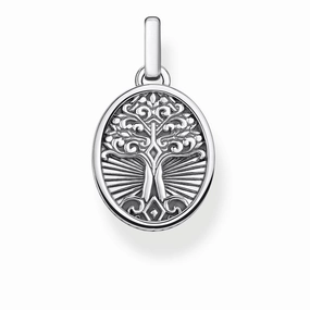 Thomas Sabo Rebel at Heart Sterling Silver Tree of Love Oxidised Pendant