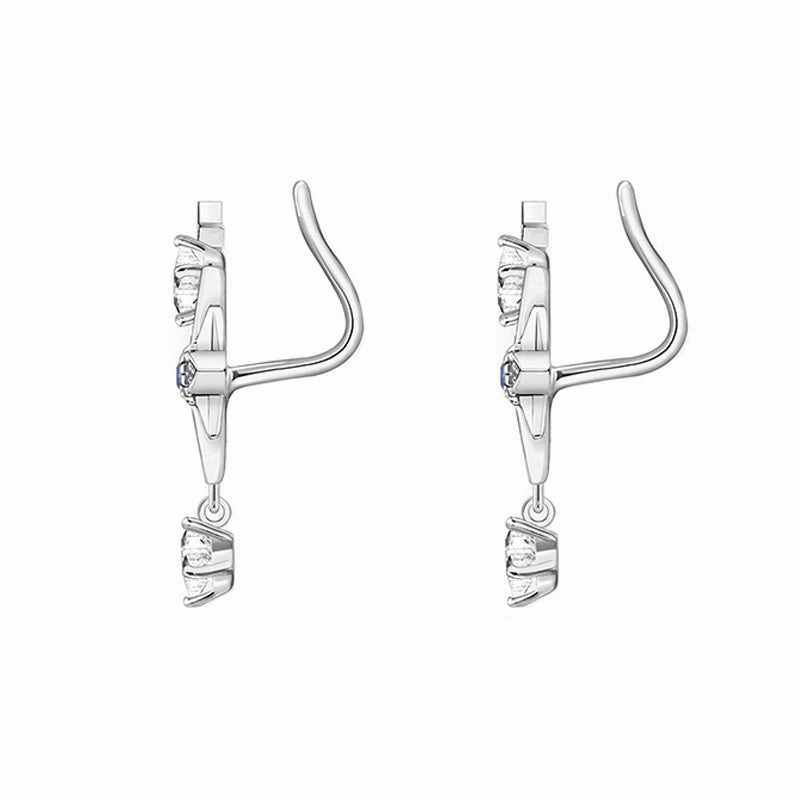 Thomas Sabo Royalty Sterling Silver Star Climber Earrings