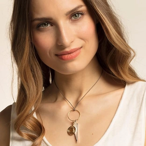 Thomas Sabo Silver Mother of Pearl Triangle Pendant Charm