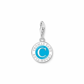 Thomas Sabo Sterling Silver Charmista Blue Member Coin Charm