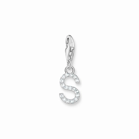 Thomas Sabo Sterling Silver Charmista CZ Letter "S" Charm