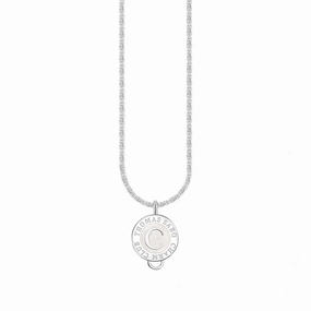 Thomas Sabo Sterling Silver Charmista Member Charm Necklace with White Coin