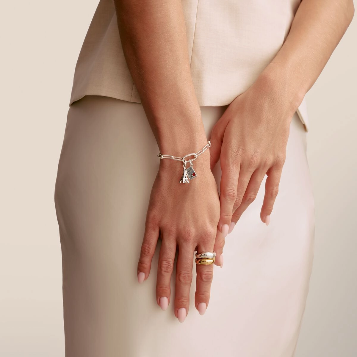 Thomas Sabo Sterling Silver Love Letter Connect Charm