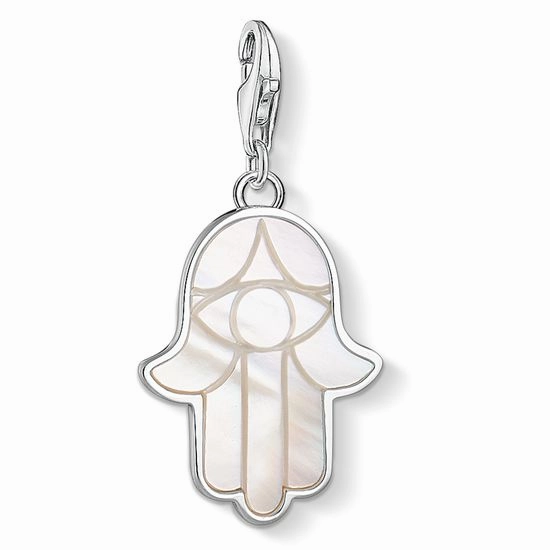 Thomas Sabo Sterling Silver Mother Of Pearl Hand Of Fatima Pendant