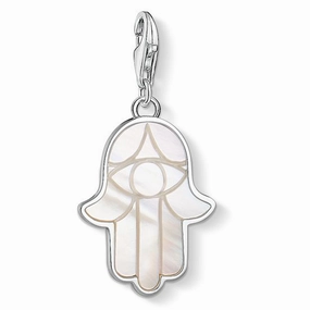 Thomas Sabo Sterling Silver Mother Of Pearl Hand Of Fatima Pendant