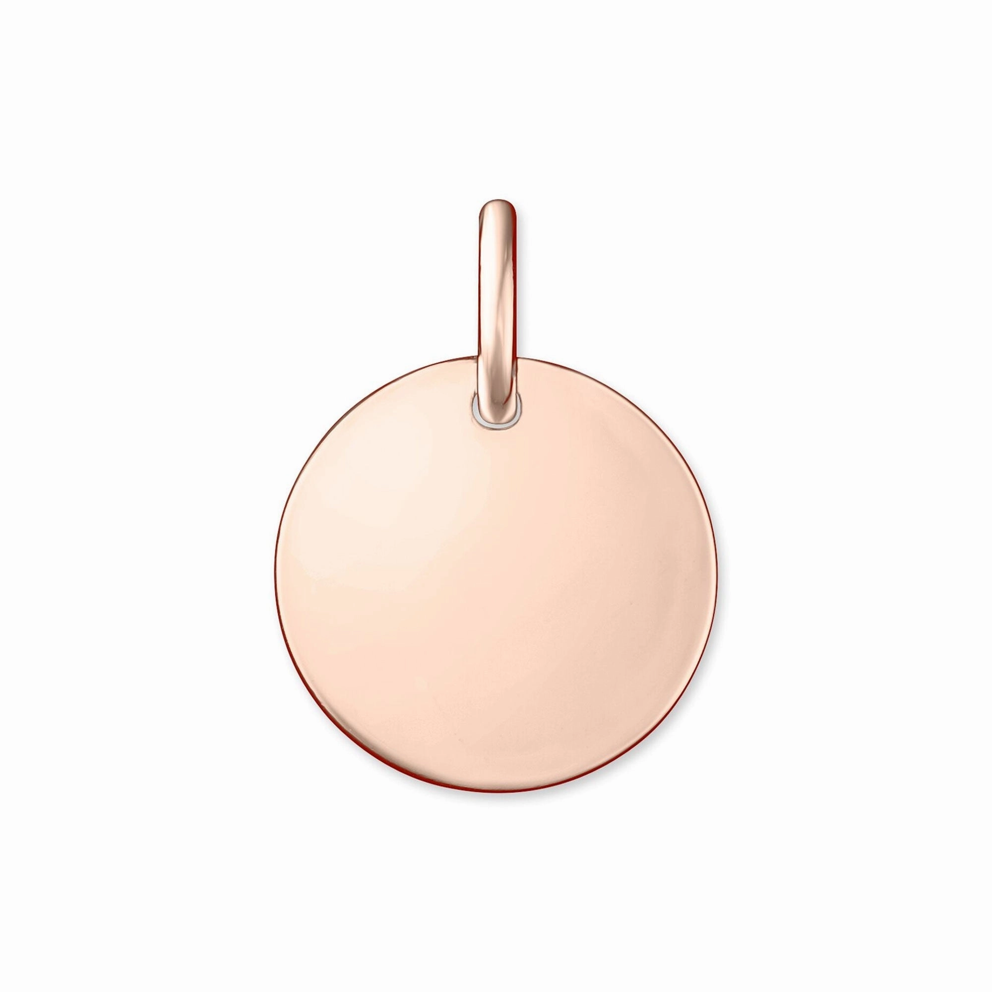 Thomas Sabo Sterling Silver Pave Disc Pendant Charm