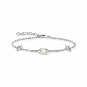 Thomas Sabo Sterling Silver Pearl Stars Bracelet