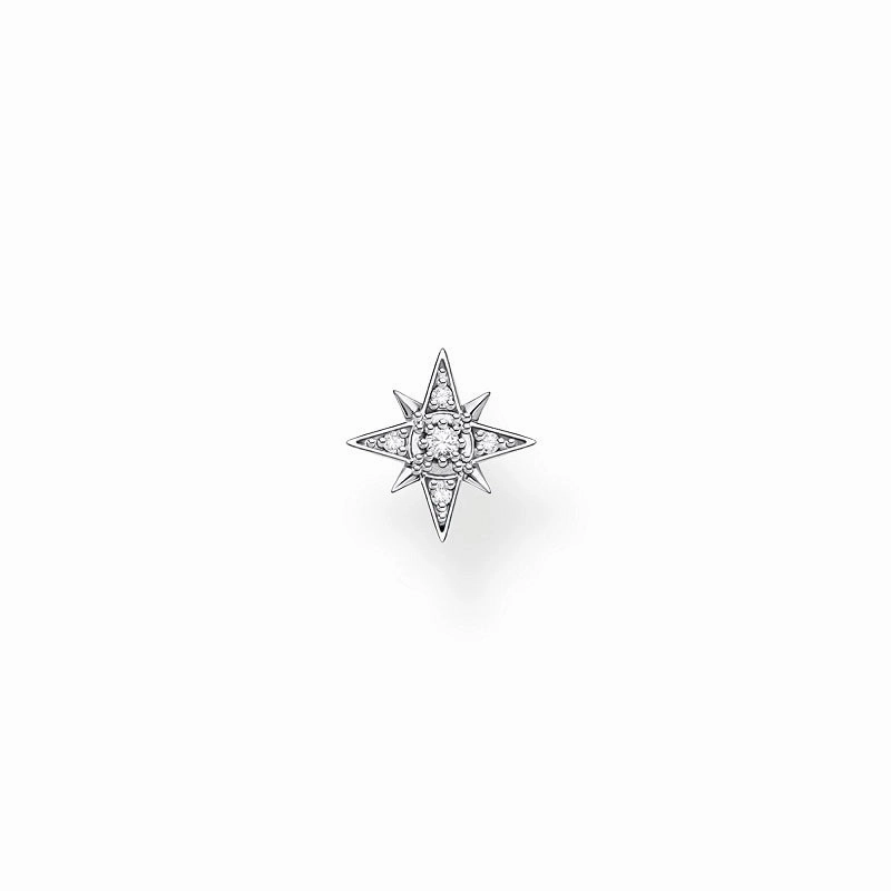 Thomas Sabo Sterling Silver Sparkling Star Single Stud Earring