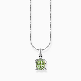 Thomas Sabo Sterling Silver Turtle Enamel Necklace