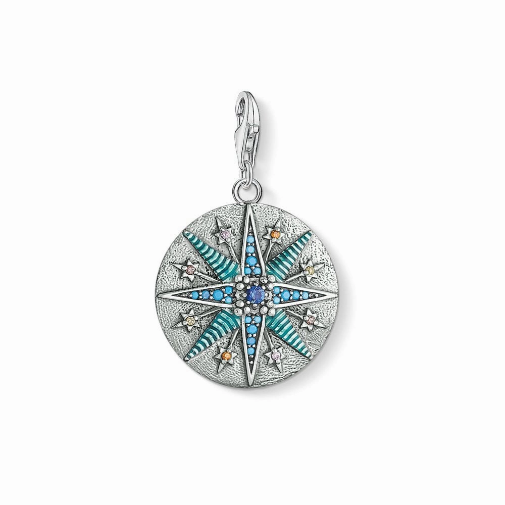 Thomas Sabo Sterling Silver Vintage Star Pendant Charm
