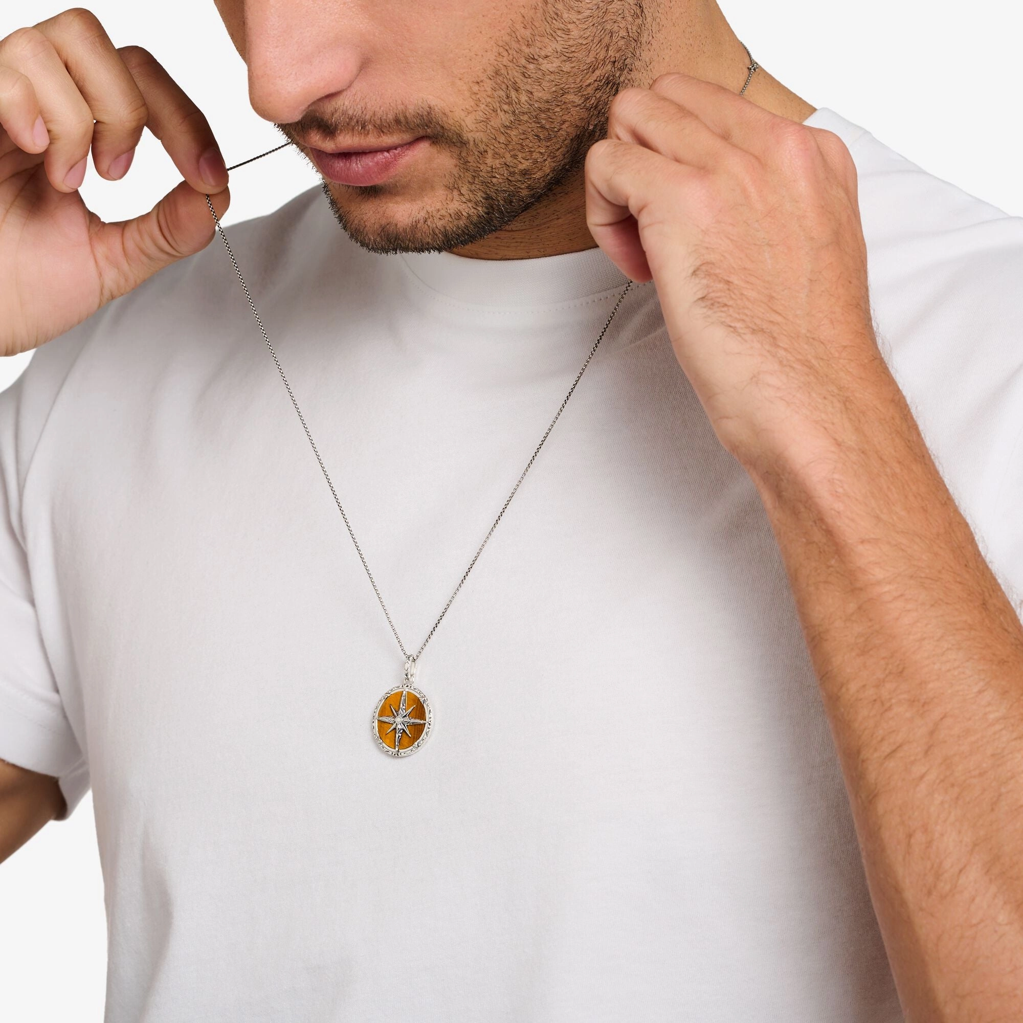 Thomas Sabo Tigers Eye Silver Pendant