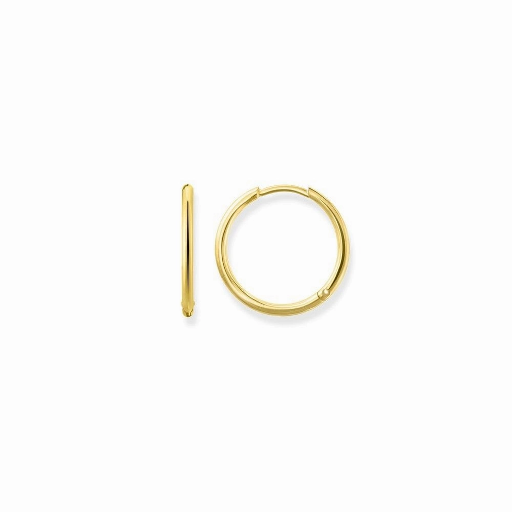 Thomas Sabo Yellow Gold Medium Hoop Earrings