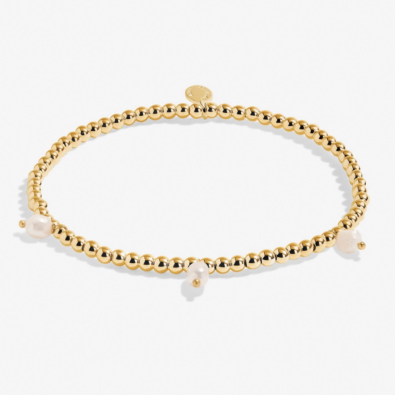 Three Pearl Gold Plated Anklet 8626