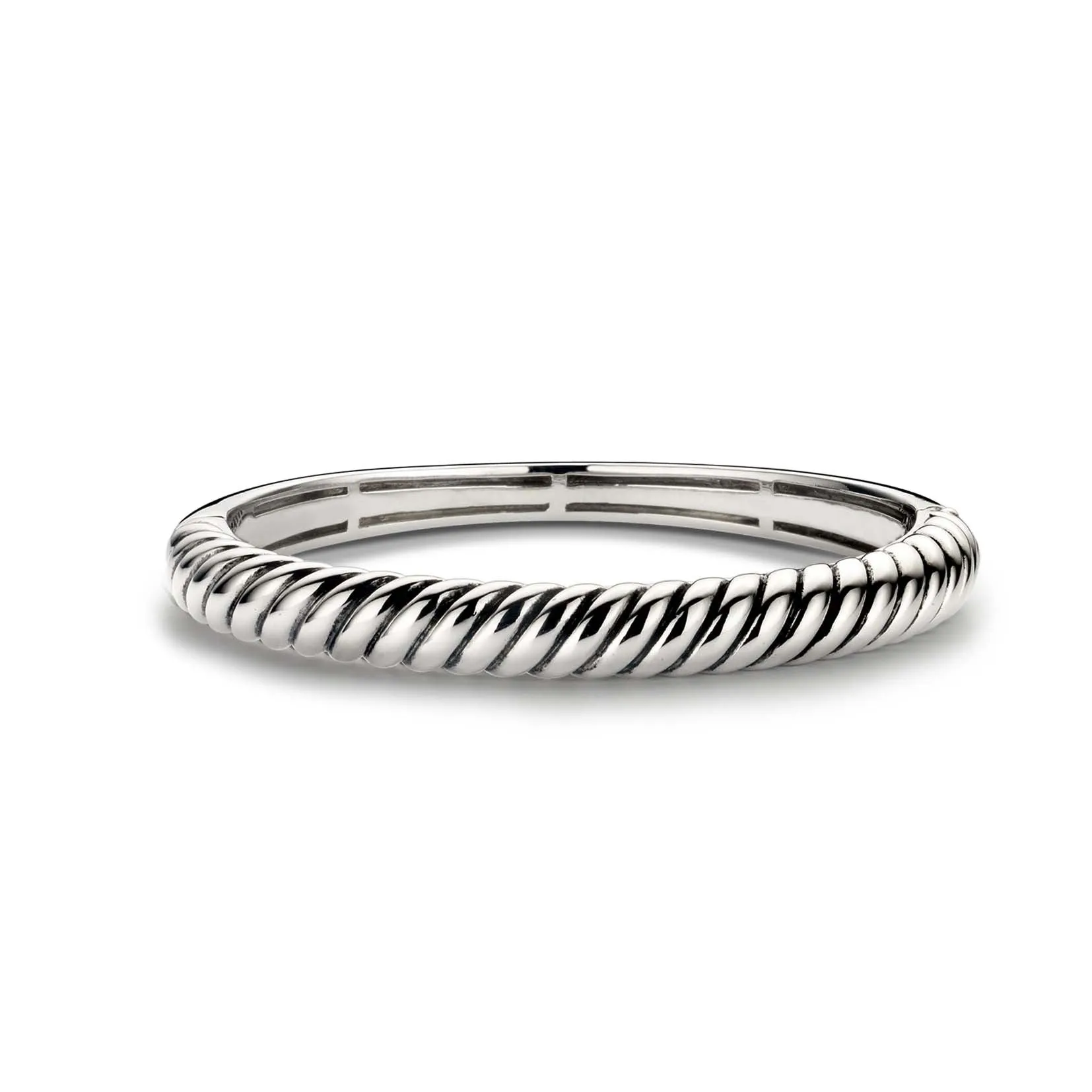 Ti Sento Bangle Rope Twist Silver