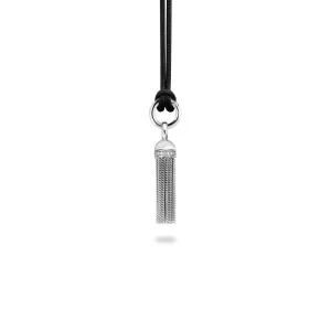 Ti Sento Pendant Silver And White Cubic Zirconia Tassel