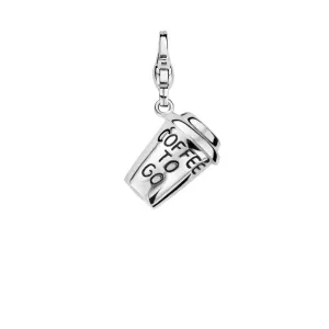 Ti Sento Sterling Silver Coffee To Go Charm D