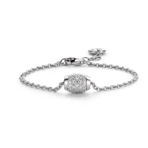 Ti Sento Sterling Silver Cubic Zirconia Barrel Bracelet D